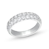 Thumbnail Image 1 of 1-1/2 CT. T.W. Diamond Double Row Band in 14K White Gold (I/SI2)