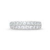 Thumbnail Image 4 of 1-1/2 CT. T.W. Diamond Double Row Band in 14K White Gold (I/SI2)