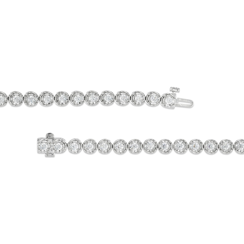 Bronx Pave Chain Link Diamond Tennis Bracelet 4.97 ctw 14K White Gold
