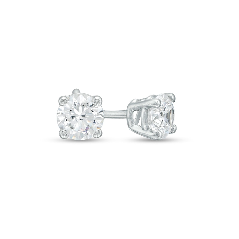 Platinum 3-Prong Lab Diamond Earrings (0.75 ctw.)