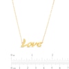 Thumbnail Image 2 of "Love" Script Necklace in 10K Gold