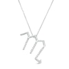 Thumbnail Image 1 of 1/8 CT. T.W. Diamond Scorpio Zodiac Sign Outline Pendant in Sterling Silver