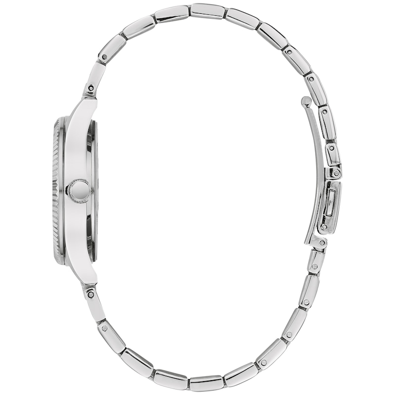 Main Image 4 of Ladies' Caravelle by Bulova Crystal Accent Watch with Silver-Tone Dial and Bracelet Box Set (Model: 43X104)