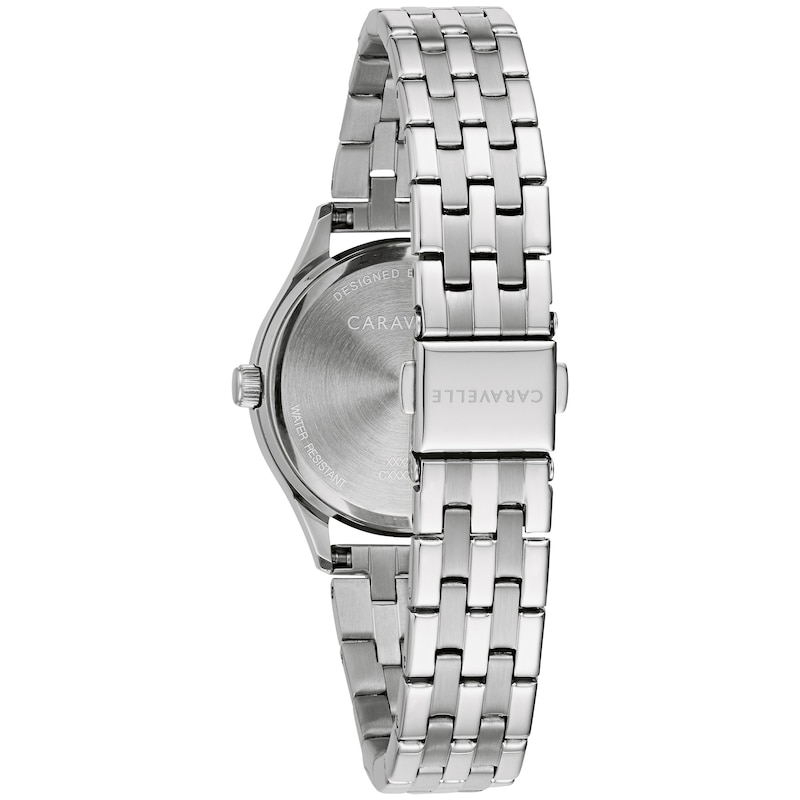 Main Image 5 of Ladies' Caravelle by Bulova Crystal Accent Watch with Silver-Tone Dial and Bracelet Box Set (Model: 43X104)