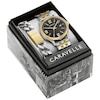 Thumbnail Image 0 of Men's Caravelle by Bulova Two-Tone Watch with Black Dial and Bracelet Box Set (Model: 45K000)