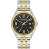 Thumbnail Image 2 of Men's Caravelle by Bulova Two-Tone Watch with Black Dial and Bracelet Box Set (Model: 45K000)