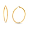 Thumbnail Image 1 of Oro Diamante™ 45.0mm Diamond-Cut Tube Hoop Earrings in 14K Gold