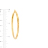 Thumbnail Image 2 of Oro Diamante™ 45.0mm Diamond-Cut Tube Hoop Earrings in 14K Gold