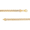 Thumbnail Image 3 of Oro Diamante™ Diamond-Cut 5.5mm Wheat Chain Necklace in Hollow 14K Two-Tone Gold – 22&quot;