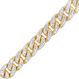 Men's Diamond Two-Row Bracelet 4-1/2 ct tw 14K Yellow Gold 8.5