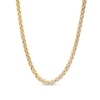 Thumbnail Image 1 of Italian Brilliance™ Diamond-Cut 4.5mm Wheat Chain Necklace in Hollow 14K Two-Tone Gold