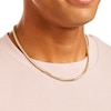 Thumbnail Image 2 of Italian Brilliance™ Diamond-Cut 4.5mm Wheat Chain Necklace in Hollow 14K Two-Tone Gold