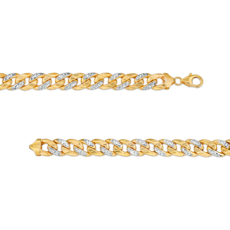 Men's 7 Ct. T.W. Diamond Curb Chain Necklace in 10K Gold - 22