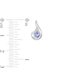 Thumbnail Image 5 of Oval Tanzanite and Diamond Accent Swirl Pendant, Ring and Stud Earrings Set in Sterling Silver