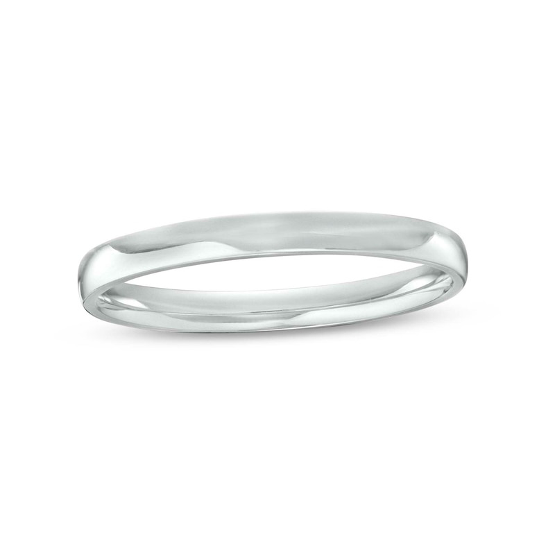 2.0mm Polished Anniversary Band in Platinum