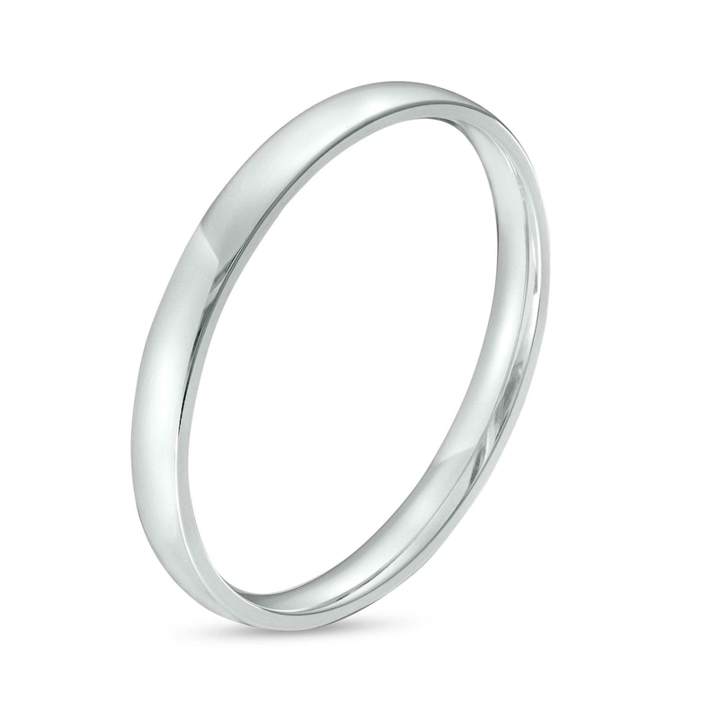 2.0mm Polished Anniversary Band in Platinum