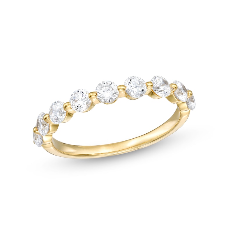 Main Image 1 of 1 CT. T.W. Diamond Nine Stone Band in 14K Gold (I/I2)