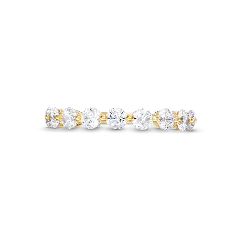 Main Image 4 of 1 CT. T.W. Diamond Nine Stone Band in 14K Gold (I/I2)