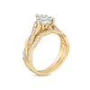 Thumbnail Image 3 of 3/4 CT. T.W. Pear Multi-Diamond Polished Braid Bridal Set in 10K Gold