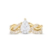 Thumbnail Image 4 of 3/4 CT. T.W. Pear Multi-Diamond Polished Braid Bridal Set in 10K Gold