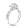 Thumbnail Image 3 of 1 CT. T.W. Certified Lab-Created Diamond Double Frame Twist Shank Engagement Ring in 10K White Gold (F/SI2)