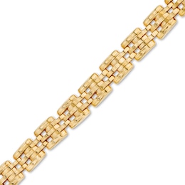 Men's 6.5mm Link Chain Bracelet in Hollow 10K Gold – 8.5&quot;