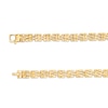 Thumbnail Image 3 of Men's 6.5mm Link Chain Bracelet in Hollow 10K Gold – 8.5&quot;