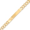 Thumbnail Image 0 of Men's Railroad Link ID Bracelet in Hollow 10K Gold – 8.5"