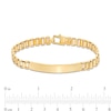 Thumbnail Image 2 of Men's Railroad Link ID Bracelet in Hollow 10K Gold – 8.5"