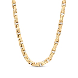 Men's 5.0mm Link Chain Necklace in Hollow 10K Gold – 22&quot;