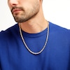 Thumbnail Image 2 of Men's 5.0mm Link Chain Necklace in Hollow 10K Gold – 22&quot;