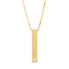 Thumbnail Image 1 of Men's Vertical Bar Pendant in 10K Gold - 24&quot;