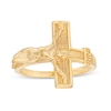 Thumbnail Image 1 of Textured Crucifix Ring in 10K Gold