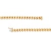 Thumbnail Image 1 of Italian Gold 8.0mm San Marco Chain Bracelet in Hollow 14K Gold – 7.25"