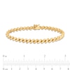 Thumbnail Image 2 of Italian Gold 8.0mm San Marco Chain Bracelet in Hollow 14K Gold – 7.25"