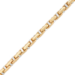 Men's 5.0mm Link Chain Bracelet in Hollow 10K Gold – 8.5&quot;