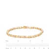 Thumbnail Image 3 of Men's 5.0mm Link Chain Bracelet in Hollow 10K Gold – 8.5"