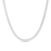 Thumbnail Image 1 of Men's 4 CT. T.W. Diamond Double Row Tennis Necklace in 10K White Gold - 24&quot;