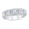 Thumbnail Image 1 of Royal Asscher® 1-1/2 CT. T.W. Diamond Frame Five Stone Anniversary Band in 14K White Gold