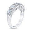 Thumbnail Image 2 of Royal Asscher® 1-1/2 CT. T.W. Diamond Frame Five Stone Anniversary Band in 14K White Gold