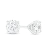 Thumbnail Image 1 of 3/4 CT. T.W. Certified Lab-Created Diamond Solitaire Stud Earrings in 14K White Gold (F/SI2)