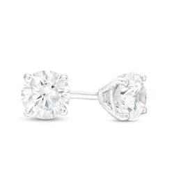 3/4 CT. T.W. Certified Lab-Created Diamond Solitaire Stud Earrings in 14K White Gold (F/SI2)