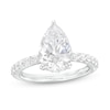 Thumbnail Image 1 of 3-1/2 CT. T.W. Certified Pear-Shaped Lab-Created Diamond Engagement Ring in 14K White Gold (F/VS2)