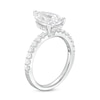 Thumbnail Image 3 of 3-1/2 CT. T.W. Certified Pear-Shaped Lab-Created Diamond Engagement Ring in 14K White Gold (F/VS2)