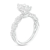 Thumbnail Image 3 of 2 CT. T.W. Certified Pear-Shaped Lab-Created Diamond Twist Shank Engagement Ring in 14K White Gold (F/VS2)