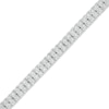 Thumbnail Image 0 of Men's 2-1/4 CT. T.W. Diamond Double Row Tennis Bracelet in 10K White Gold - 8.5"