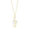 Thumbnail Image 1 of 1/10 CT. T.W. Diamond Treble Clef Pendant in Sterling Silver with 18K Gold Plate