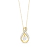 Thumbnail Image 1 of Diamond Accent Infinity Heart Pendant in Sterling Silver with 18K Gold Plate