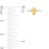 Thumbnail Image 3 of 1/10 CT. T.W. Diamond Bee Stud Earrings in Sterling Silver with 18K Gold Plate