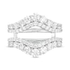 Thumbnail Image 3 of 2 CT. CT. T.W. Certified Lab-Created Diamond Contour Double Row Solitaire Enhancer in 14K White Gold (F/VS2)